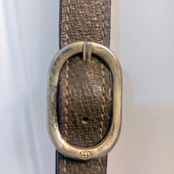 Gucci Brown Shoulder Bag with Monogram Canvas - Picture 7 of 16